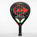 Dunlop paddle with red and green design on a white background