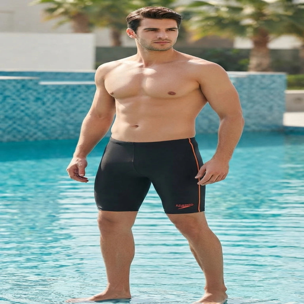 Men’s Black Swimming Shorts – Free Size